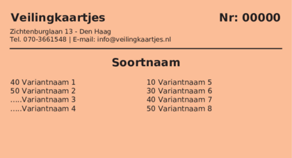 Voorbeeld veilingkaart op Abrikoos
